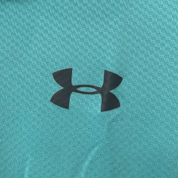 Men’s Under Armour Blue The Performance HeatGear Polo Size Large EUC - Picture 6 of 7